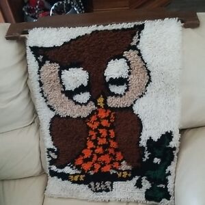 Vintage Owl Wall Hanging